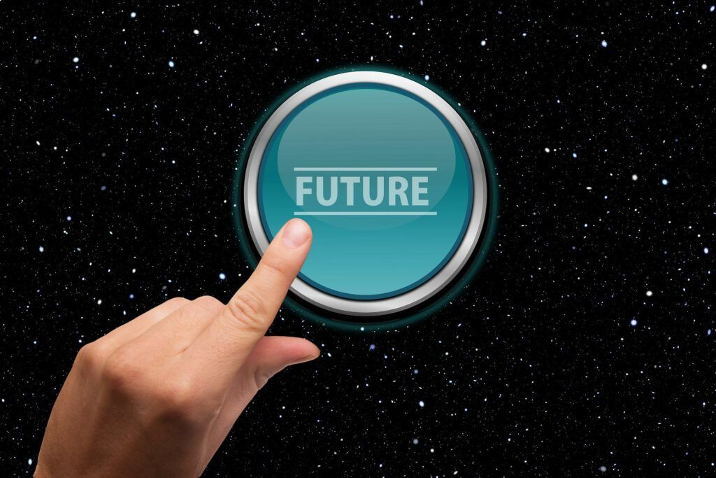 Pressing for a better future button